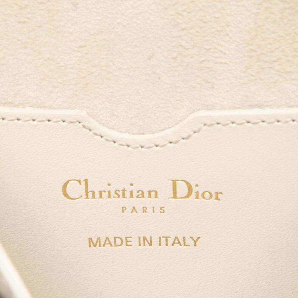CHRISTIAN DIOR White Leather Shoulder Bag - Picture 8 of 9